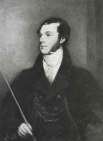 Portrait of Sir Charles Abney-Hastings Bart, as high sheriff of Derbyshire, 1825. Portrait by John Jackson.