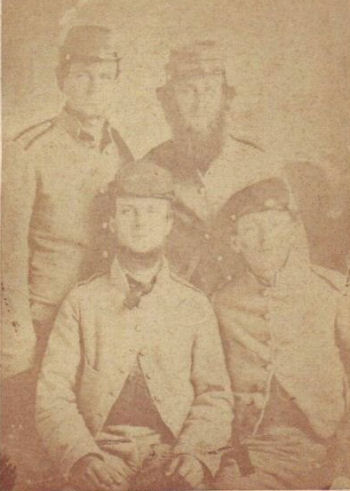 Front row: John A. Whetstone & Lewis Whetstone, Jr.
Back row: J. D. Whetstone & S. H. McNeill (brother-in-law)